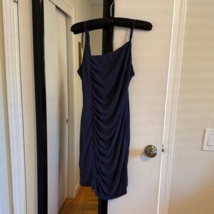 House of Harlow Navy Blue Ruched Dress